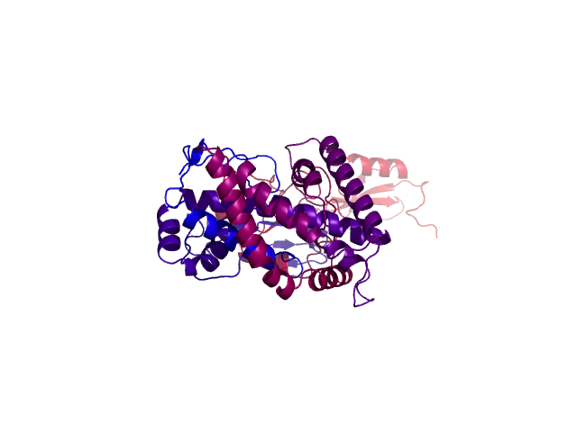 Protein visualized by PyMol OS